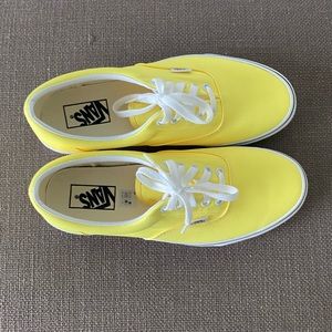 Yellow neon Era Vans unisex shoes, never worn!